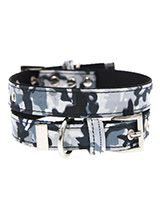 Urban Camouflage Collar - If you have an action boy or girl this Urban Grey Camouflage Collar will be right up their street. It is lightweight and incredibly strong. The collar has been finished with chrome detailing including the eyelets and tip of the collar. A matching lead, harness and bandana are available to purchase s...