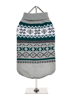 Grey Fair Isle Vintage Sweater