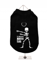 ''Halloween: Monster Floss'' Harness-Lined Dog T-Shirt