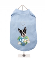 ''Save the Planet'' Harness-Lined Dog T-Shirt